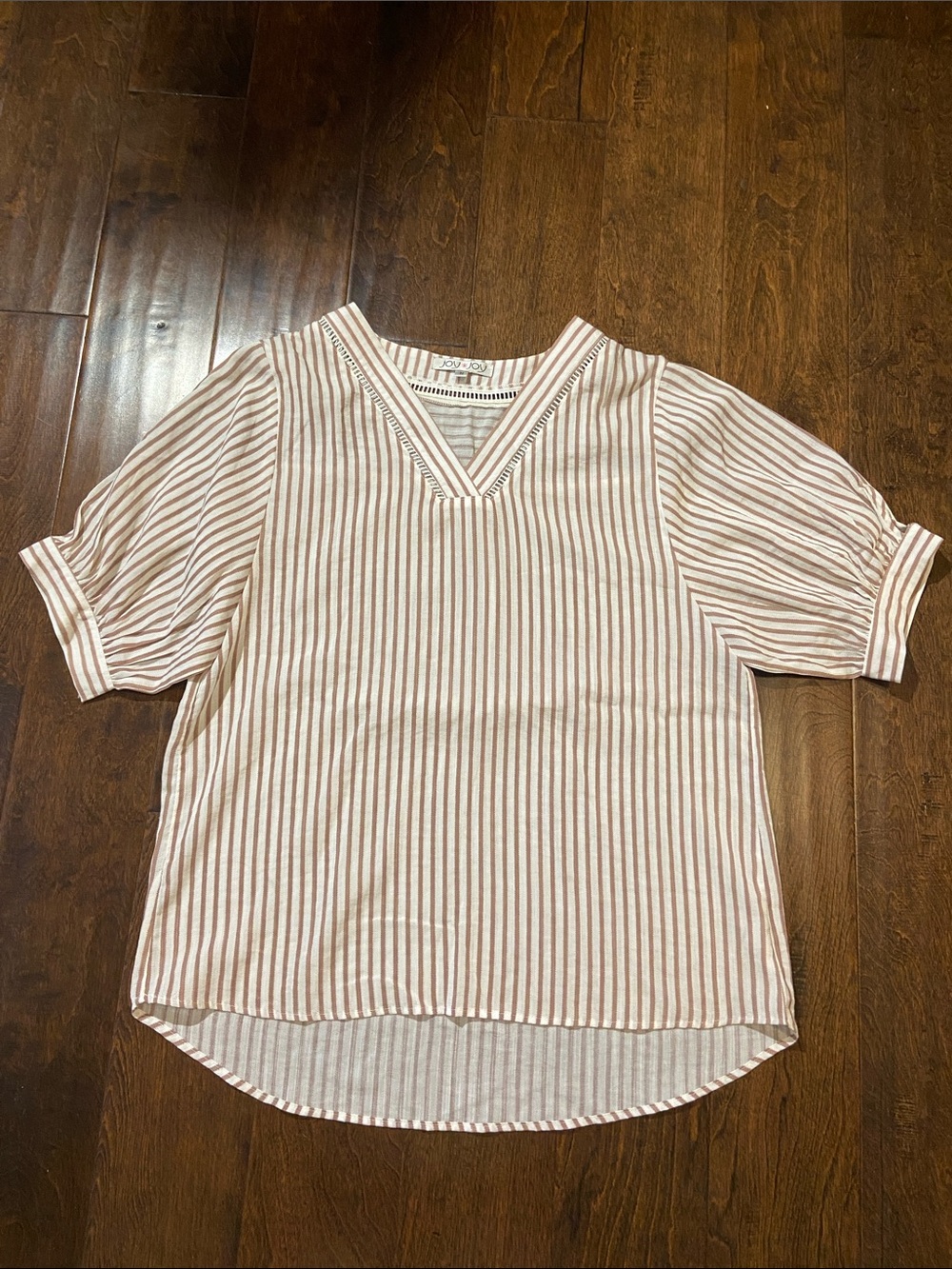 Joy Joy blouse SZ M stripes New without tags